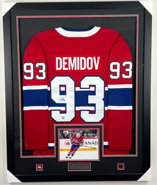 Ivan Demidov autographed Fanatics Authentic framed jersey