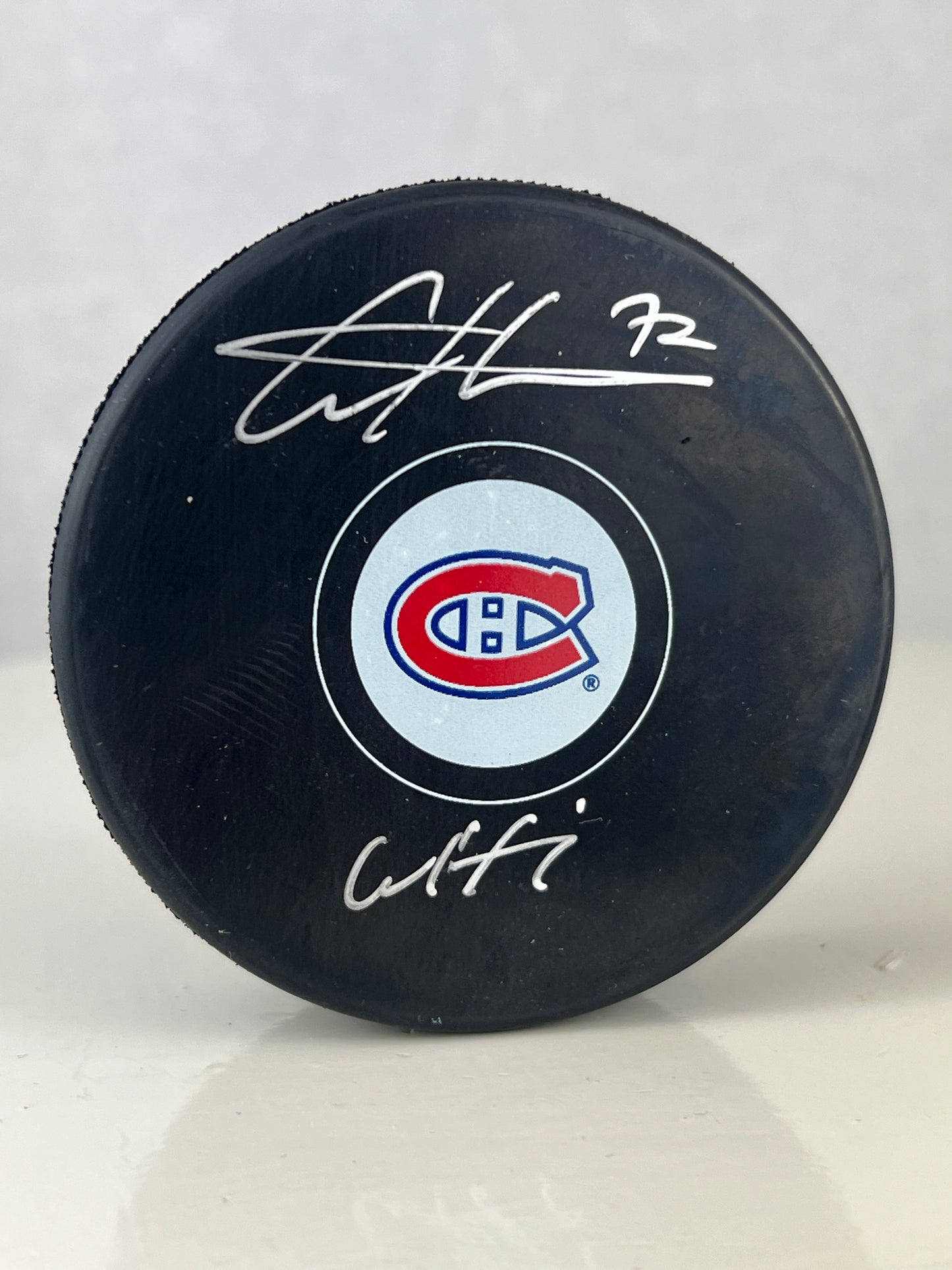 Arber Xhekaj rondelle autographiée (3) Canadiens de Montréal avec inscription