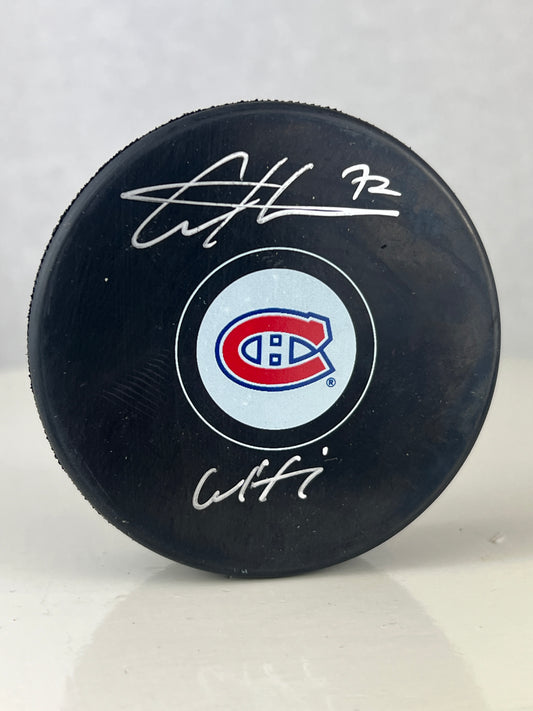 Arber Xhekaj rondelle autographiée (3) Canadiens de Montréal avec inscription