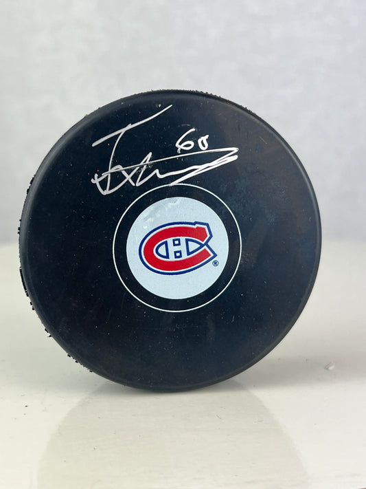 Florian Xhekaj rondelle autographiée (2) Canadiens de Montréal