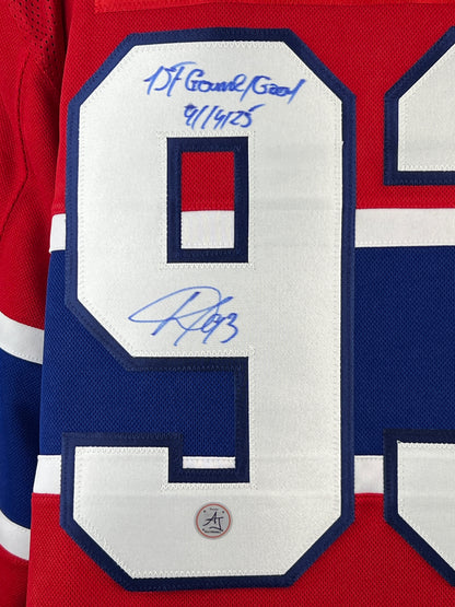 Ivan Demidov gilet Fanatic Premium autographié et certifié avec inscription 1ST NHL GOAL 4/14/25