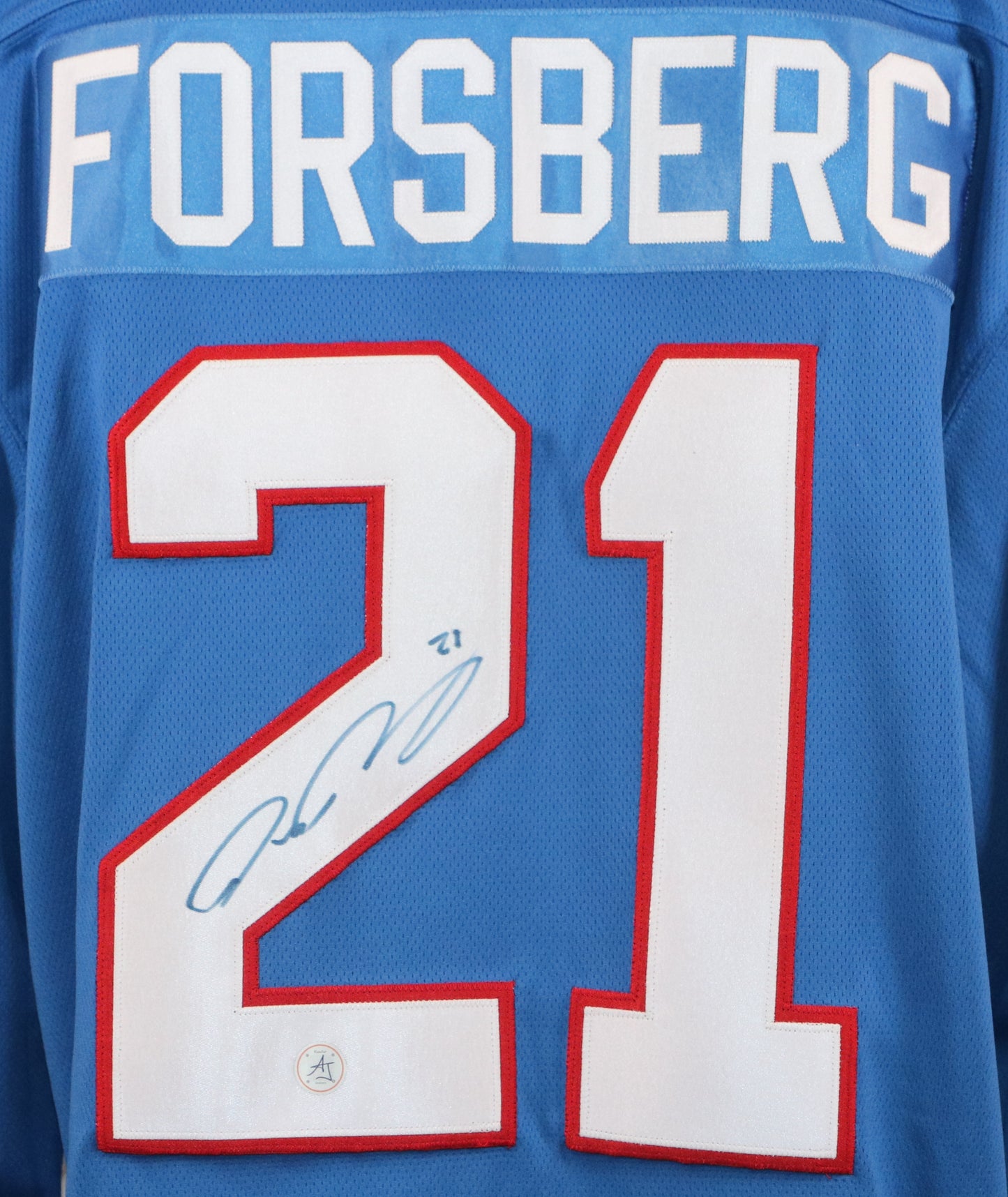 Peter Forsberg gilet autographié des Nordiques de Québec