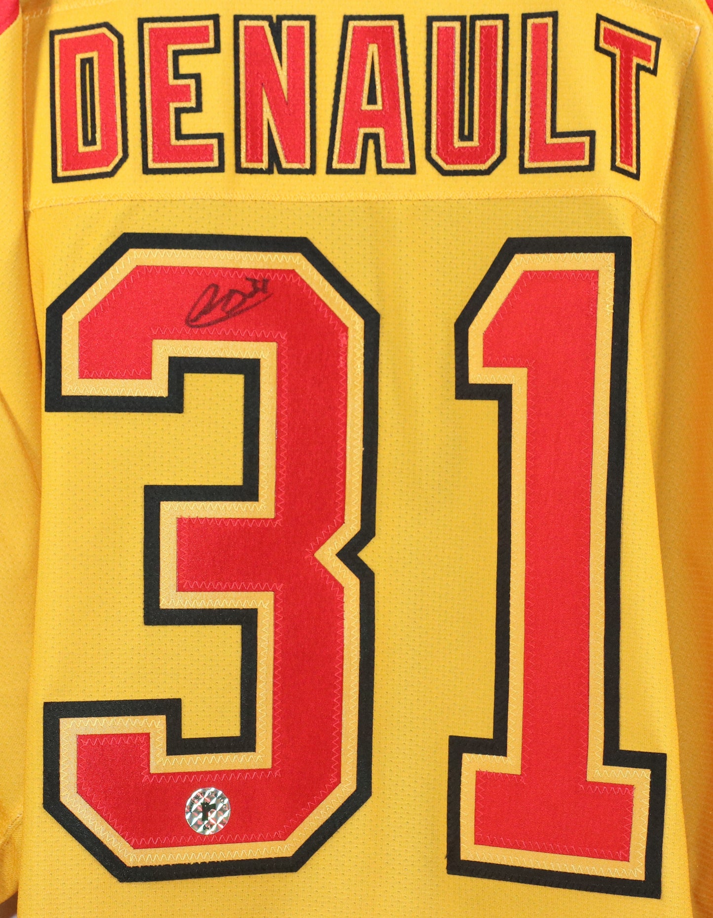 Louis-Antoine Denault gilet game-used des Remparts de Québec autographié avec certificat (match des BOYS-REMPS)