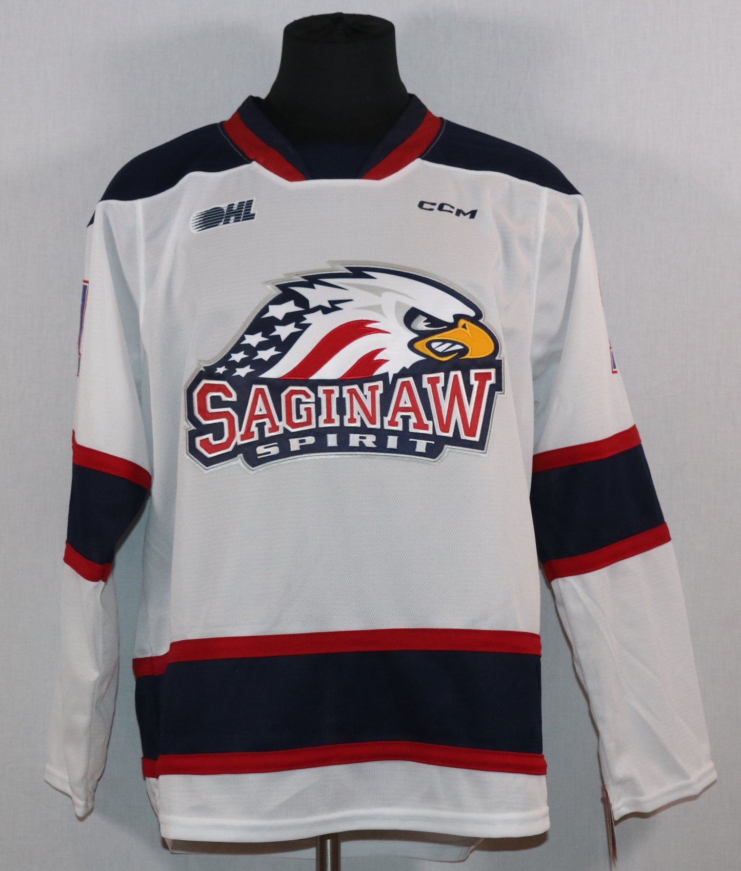 Michael Misa gilet autographié du Spirit de Saginaw de la OHL certifié Upper Deck Authenticated