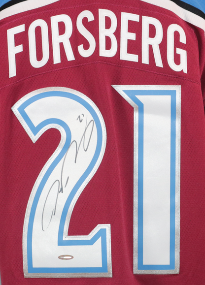 Peter Forsberg gilet autographié Mitchell & Ness de l'Avalanche du Colorado certifié Upper Deck Authenticated