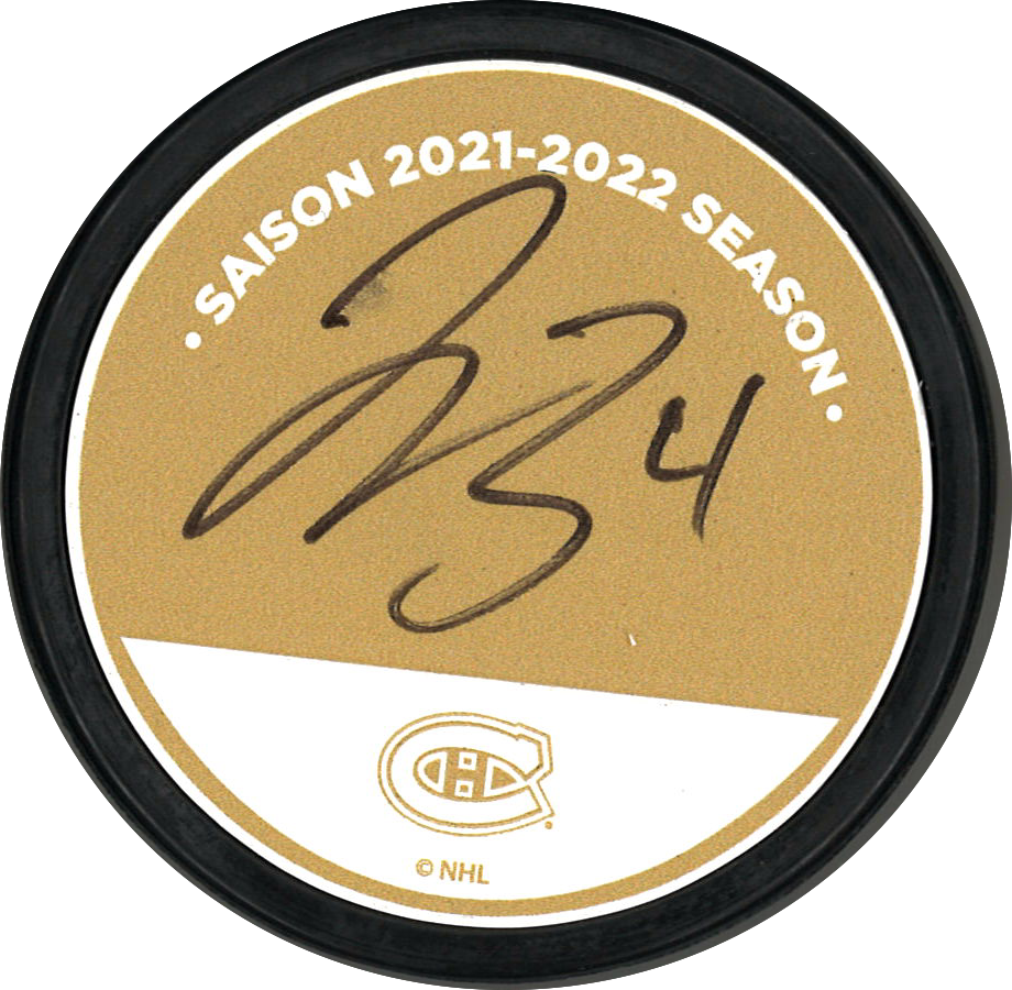 Jake Allen rondelle autographiée de la Fondation des Canadiens pour l'Enfance