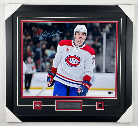 Arber Xhekaj autographed 16x20 framed photo (Montreal Canadiens)