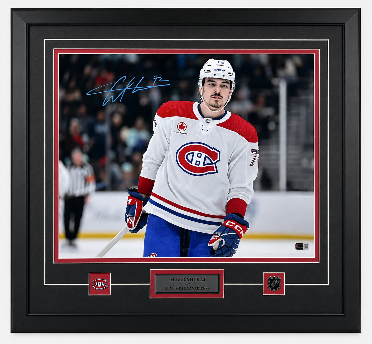 Arber Xhekaj autographed 16x20 framed photo (Montreal Canadiens)