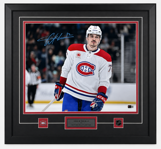 Arber Xhekaj autographed 16x20 framed photo (Montreal Canadiens)