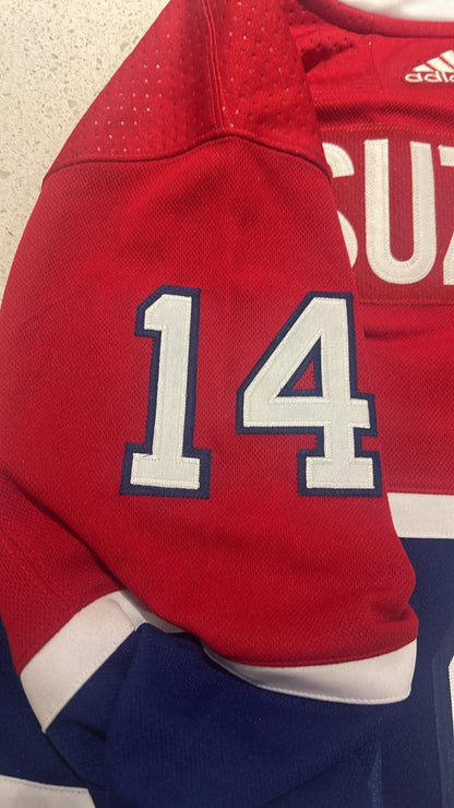 Gilet ADIDAS autographié Nick Suzuki certifié Upper Deck Authenticated (VOIR NOTE DANS DESCRIPTION)