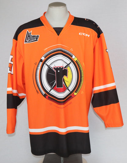 Zachary Bolduc gilet game-used des Remparts de Québec autographié (match des Premières Nations)