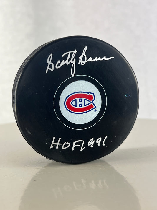 Scotty Bowman rondelle autographie du Canadiens de Montréal avec inscription