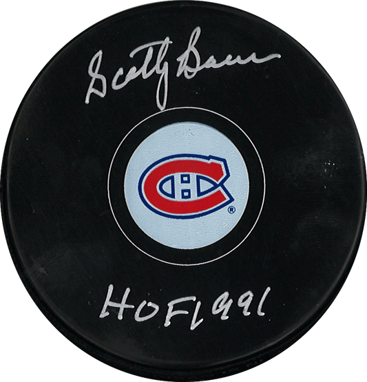 Scotty Bowman rondelle autographie du Canadiens de Montréal avec inscription