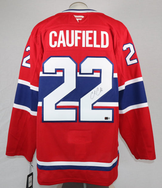 Cole Caufield Fanatics #22 autographed Montreal Canadiens jersey