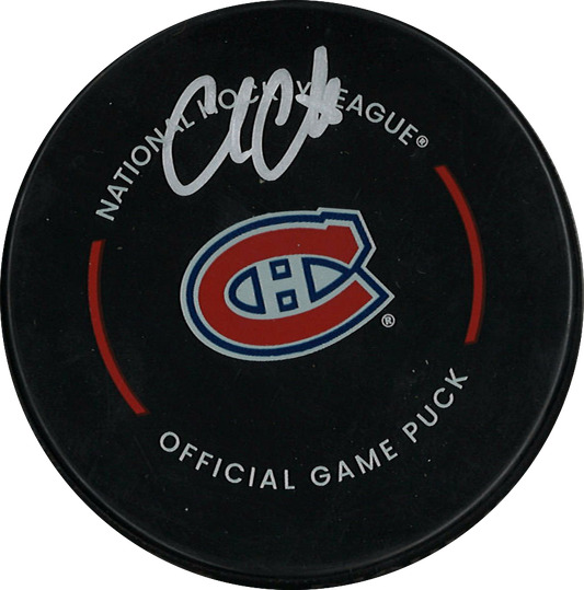 Cole Caufield official NHL autographed Montreal Canadiens puck