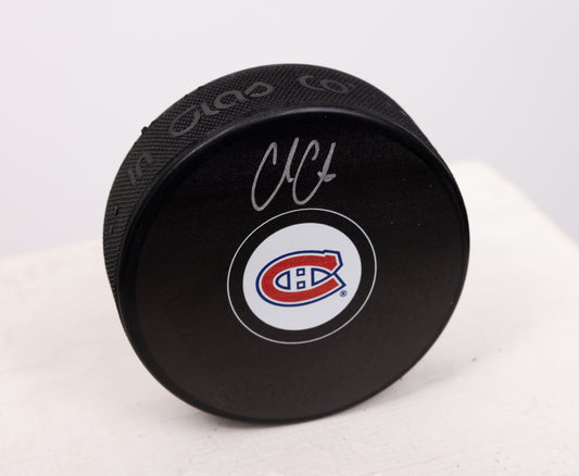 Cole Caufield rondelle NHL autographiée Canadiens de Montréal