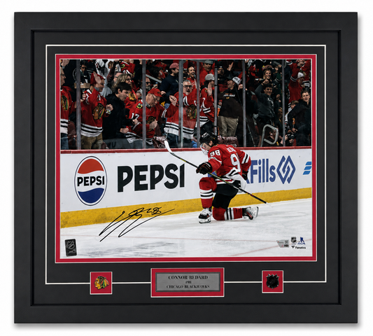 Connor Bedard framed 16x20 photo, certified Fanatics (Chicago Blackhawks)