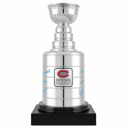 Canadiens de Montréal Coupe Stanley 25 pouces autographiée par 6 joueurs