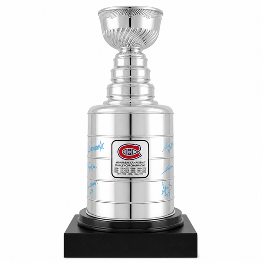 Montreal Canadiens Stanley Cup 25 inches autographed by 6 players