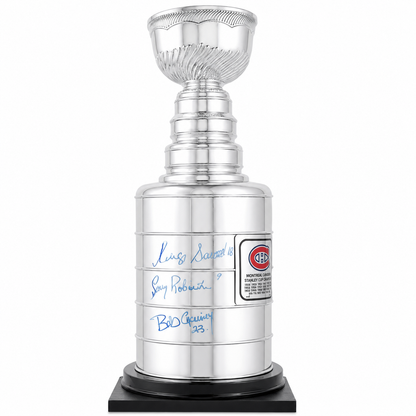 Canadiens de Montréal Coupe Stanley 25 pouces autographiée par 6 joueurs