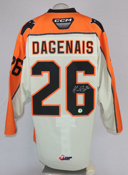 Maddox Dagenais gilet game-used des Remparts de Québec autographié avec certificat (match des Premières Nations)