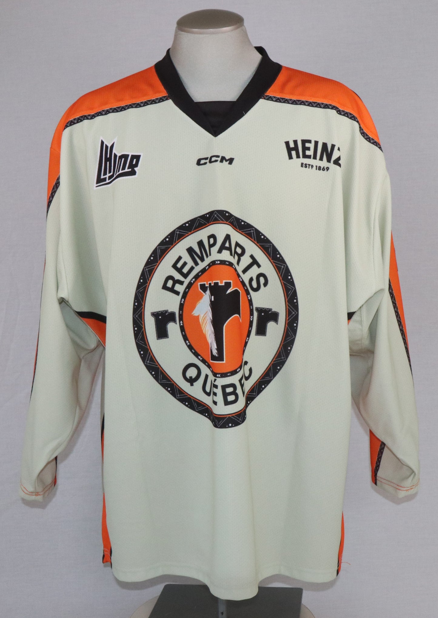 Maddox Dagenais gilet game-used des Remparts de Québec autographié avec certificat (match des Premières Nations)