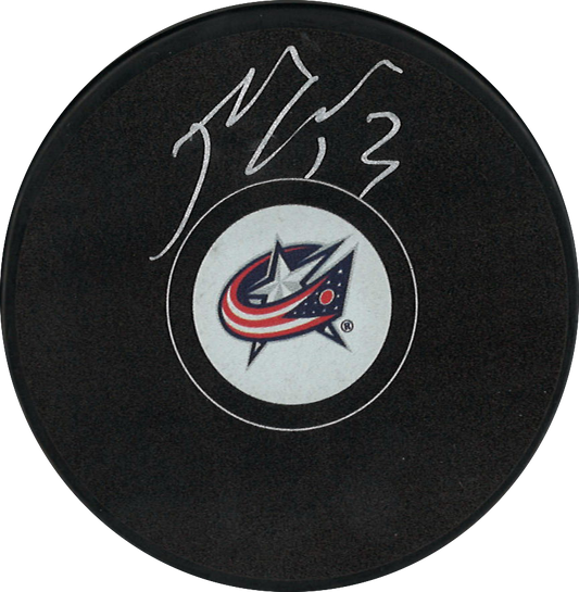 Johnny Gaudreau rondelle autographiée Blue Jackets de Columbus certifiée Fanatics