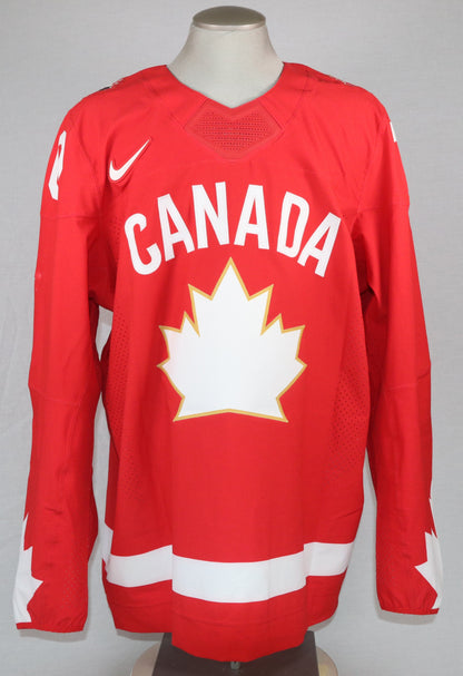 Ethan Gauthier (Tampa Bay Lightning) gilet game-used Team Canada Junior 2025