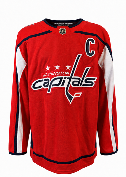 Alexander Ovechkin gilet autographié Capitals de Washington - ROUGE