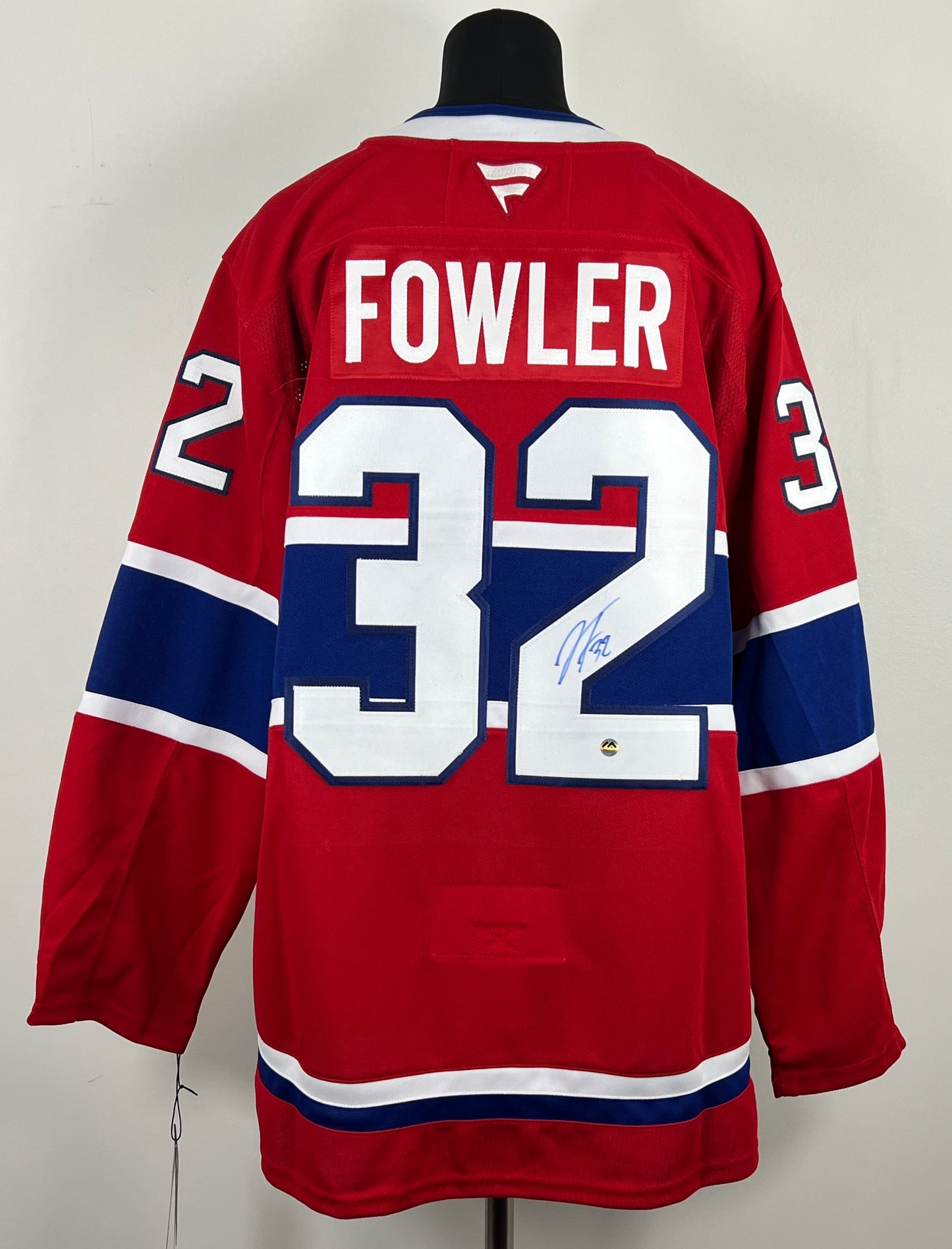 Jacob Fowler autographed Montreal Canadiens Fanatics Premium jersey