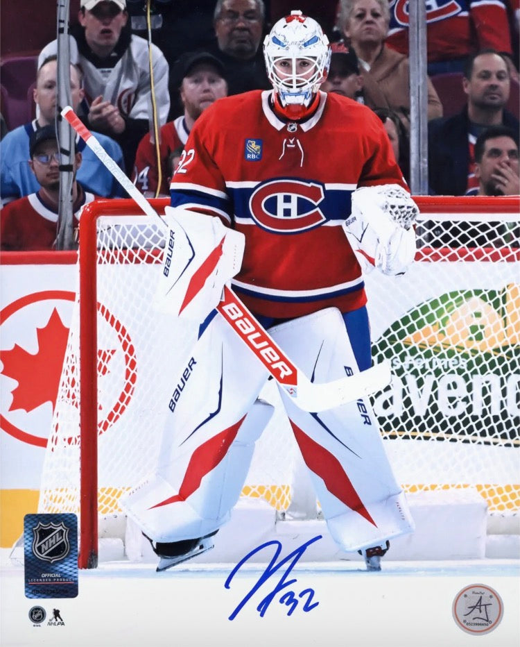 Autographed 8x10 photo of Jacob Fowler from the Montreal Canadiens with certificate of authenticity
