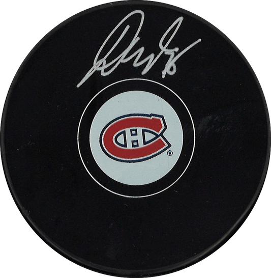 Jakub Dobes LOGO PUCK autographiée - Canadiens de Montréal