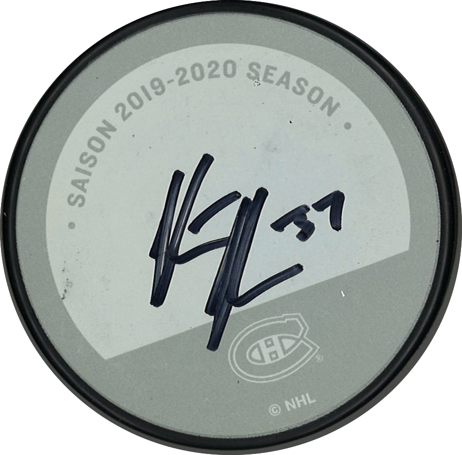 Keith Kinkaid rondelle autographiée de la Fondation des Canadiens pour l'Enfance