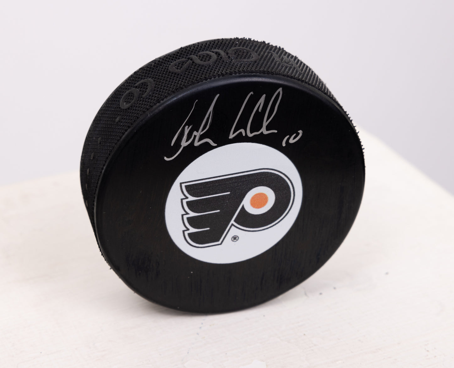 John Leclair rondelle autographiée Flyers de Philadelphie