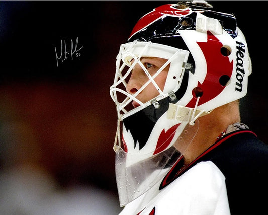 Martin Brodeur photo 16x20 autographiée dans l'uniforme des Devils du New Jersey - mask
