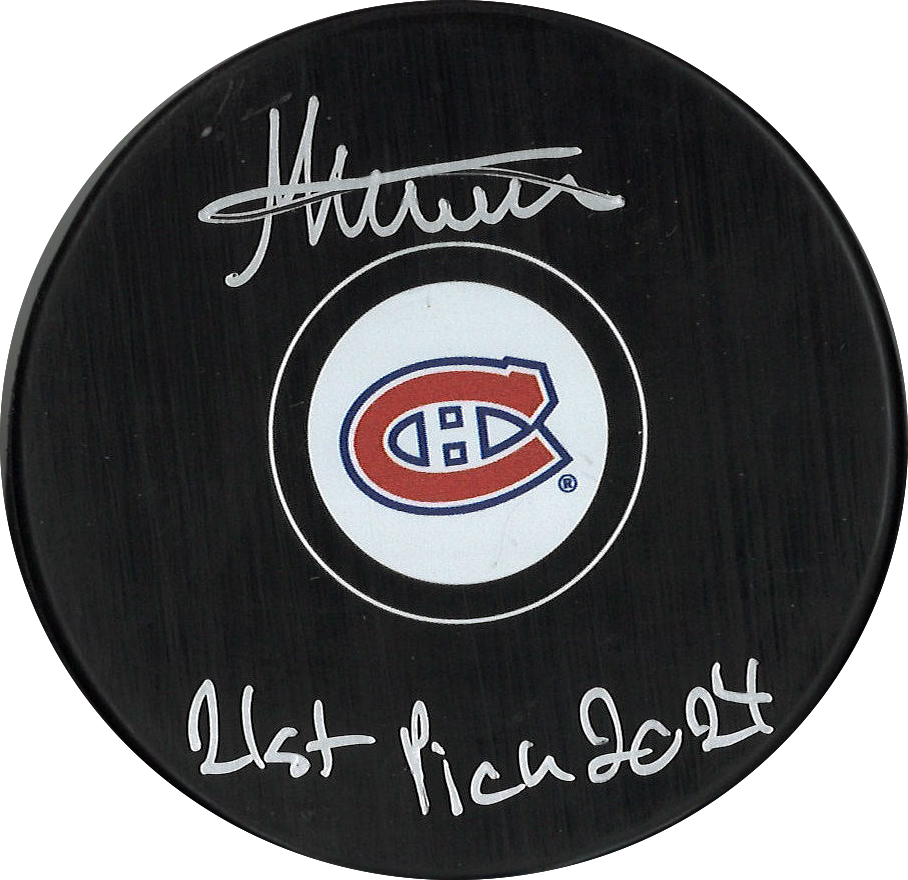 Michael Hage rondelle autographiée Canadiens de Montréal avec inscription