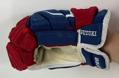 Nick Suzuki game-used gloves Montreal Canadiens