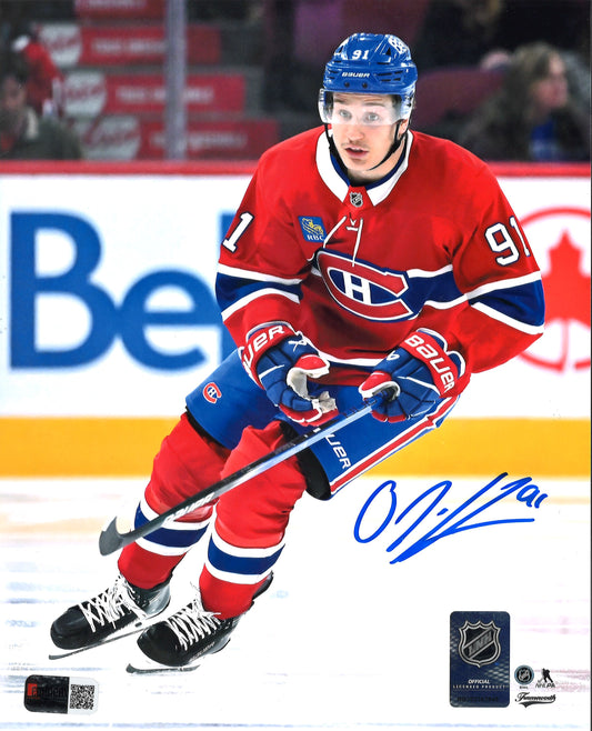 Oliver Kapanen autographed 8x10 Montreal Canadiens photo