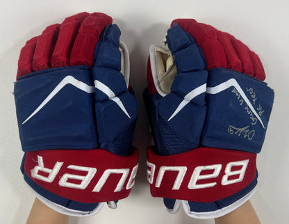 Oliver Kapanen game-used Montreal Canadiens gloves