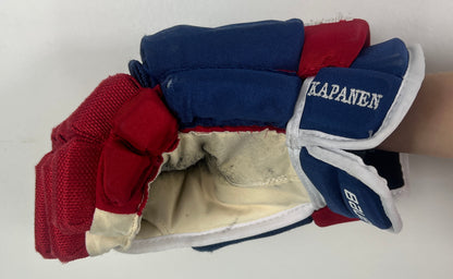 Oliver Kapanen game-used Montreal Canadiens gloves