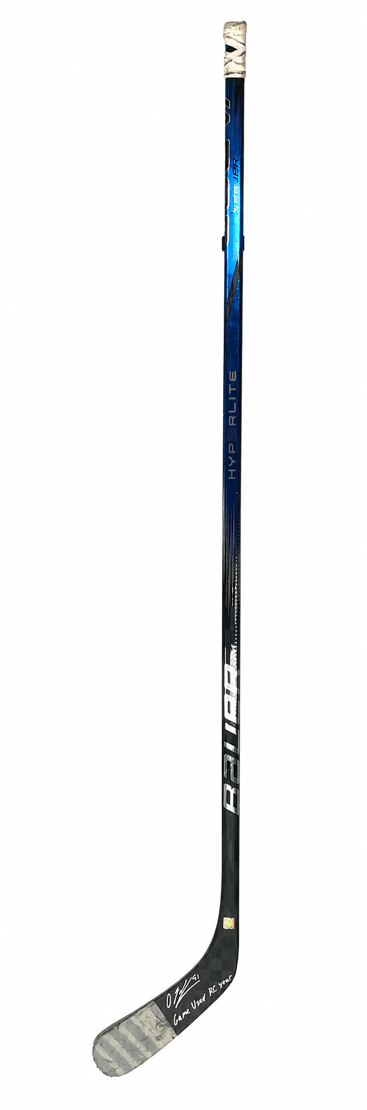 Oliver Kapanen bâton GAME-USED et AUTOGRAPHIÉ du Canadiens de Montréal