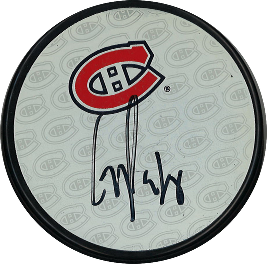 Greg Pateryn rondelle autographiée de la Fondation des Canadiens pour l'Enfance