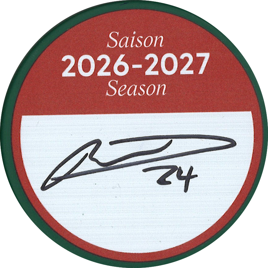 Philippe Danault rondelle DU TOURNOI DE GOLF 26-27 autographiée et certifiée