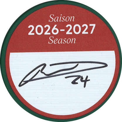 Philippe Danault rondelle DU TOURNOI DE GOLF 26-27 autographiée et certifiée