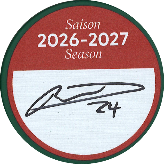 Philippe Danault rondelle DU TOURNOI DE GOLF 26-27 autographiée et certifiée