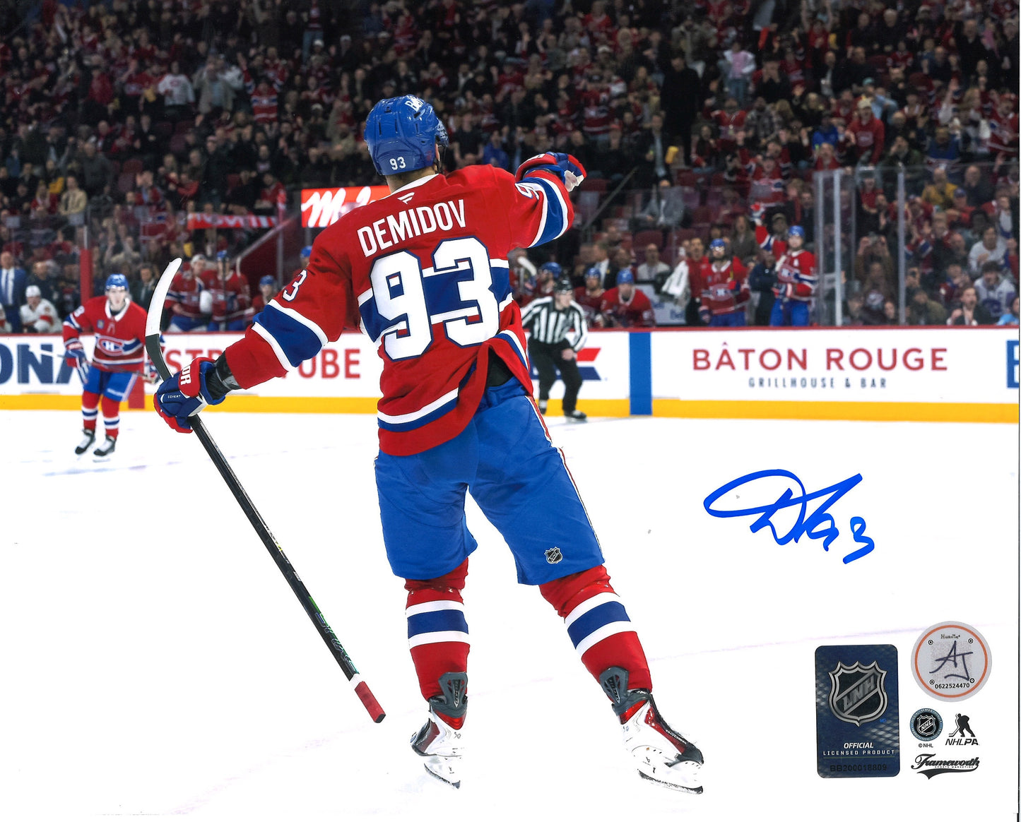 Ivan Demidov photo 8x10 autographiée et certifiée - BACK