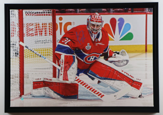 Carey Price canvas 20x29 autographié Canadiens de Montréal