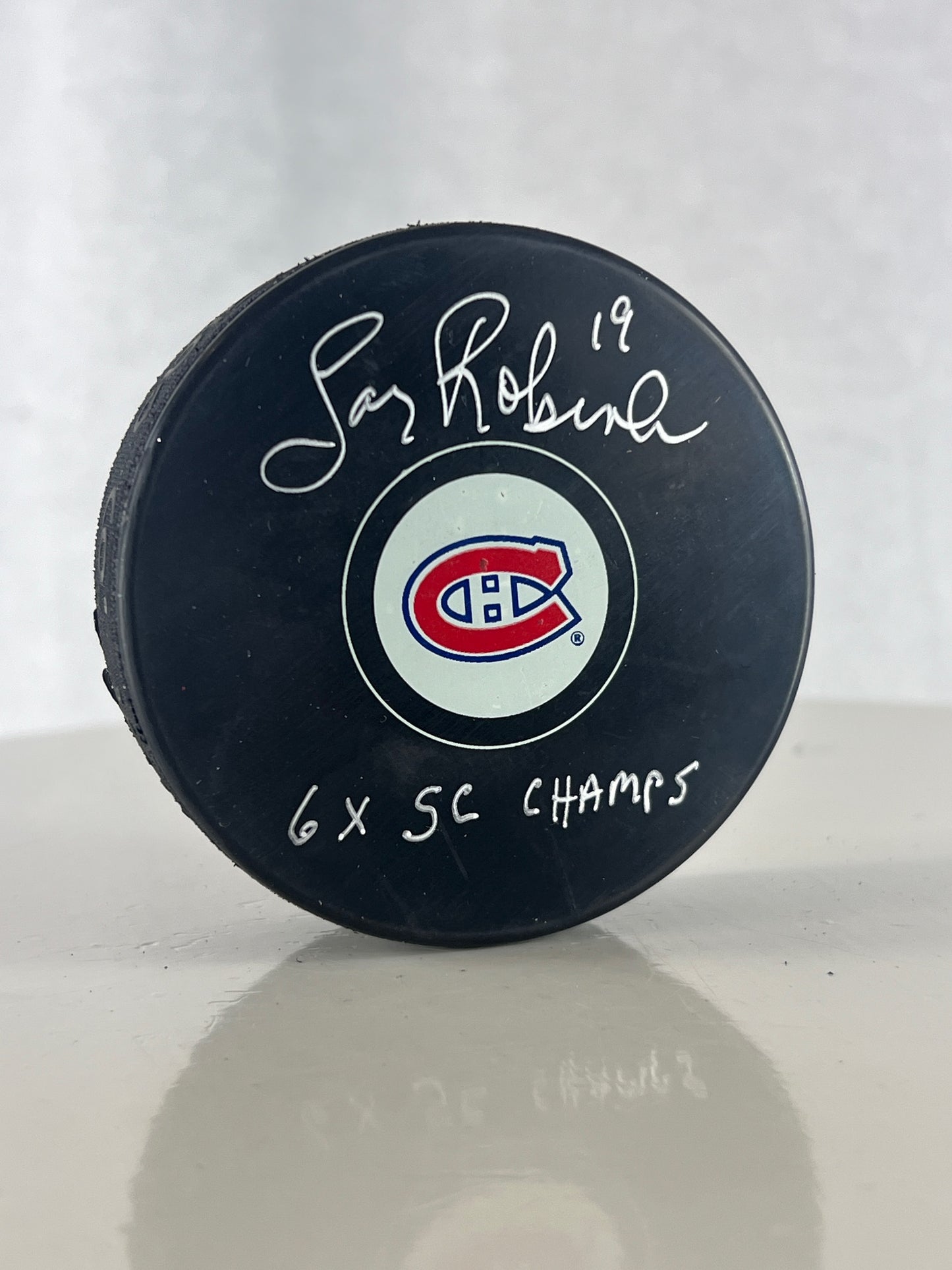 Larry Robinson rondelle autographiée  du Canadiens de Montréal