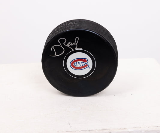 David Reinbacher rondelle autographiée choix 1èere ronde 2023 des Canadiens de Montréal