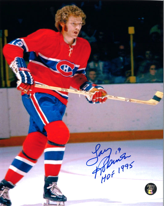 Larry Robinson 8x10 autographiée Canadiens de Montréal - HOF 1995